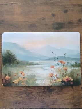 MacBook Case With Poppy Landscape Scene